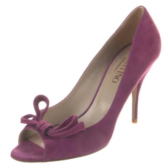 Valentino Shoes - 𝅺VALENTINO Suede Bow Accents Pumps